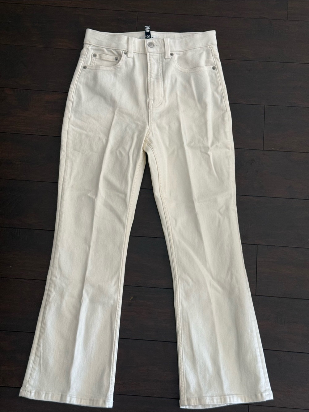 Spanx Fitsense Kickflare Jean Linen NWT